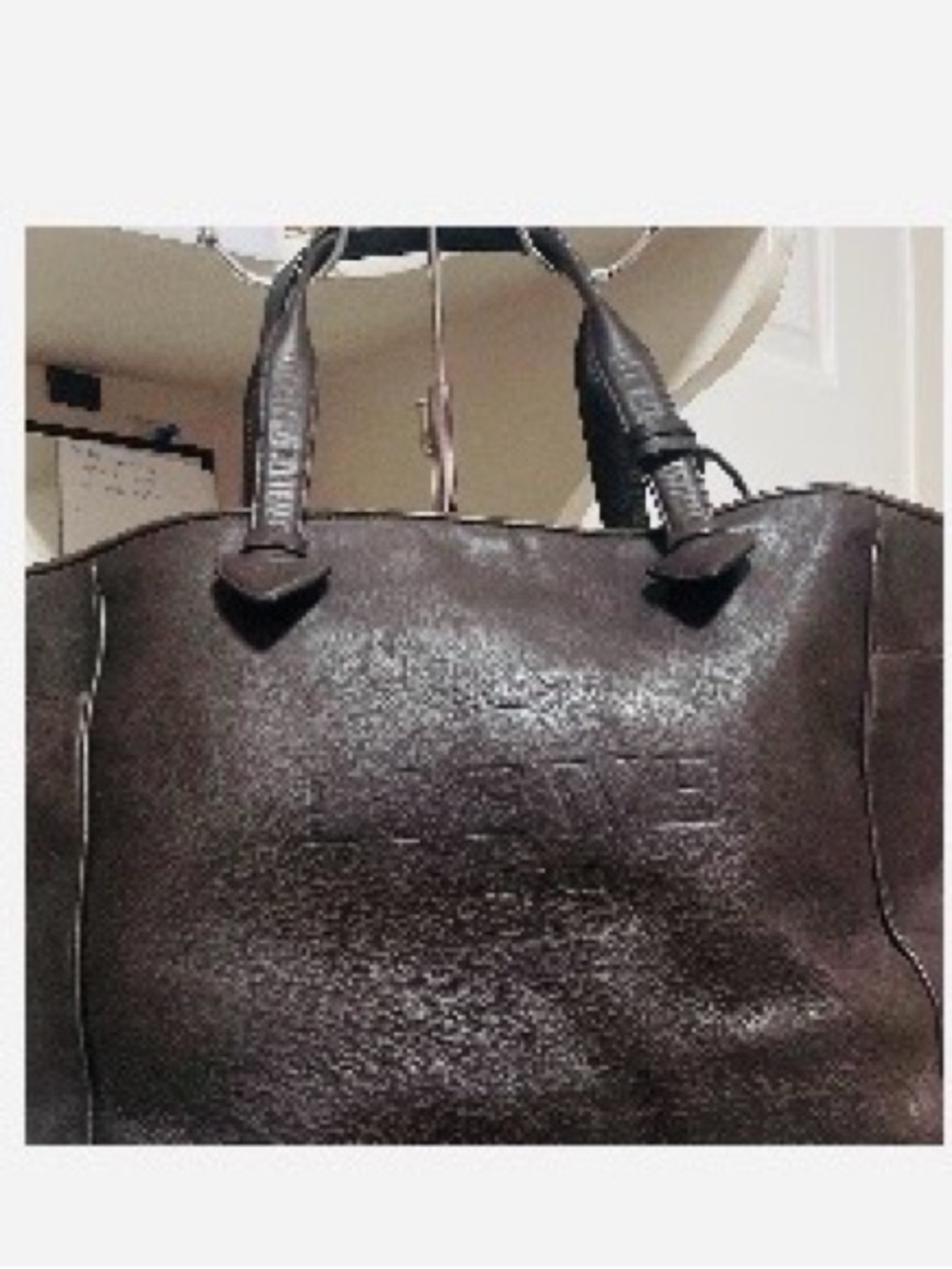 Loewe Chocolate Brown Leather Tote with Dual Handle